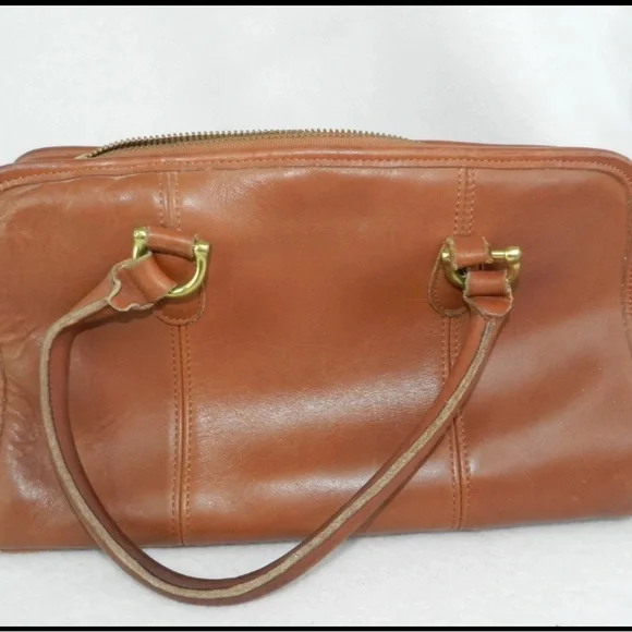 Coach Vintage 9871 Beaumont Doctor Satchel Bag British Tan Leather made in USA - Picture 4 of 8